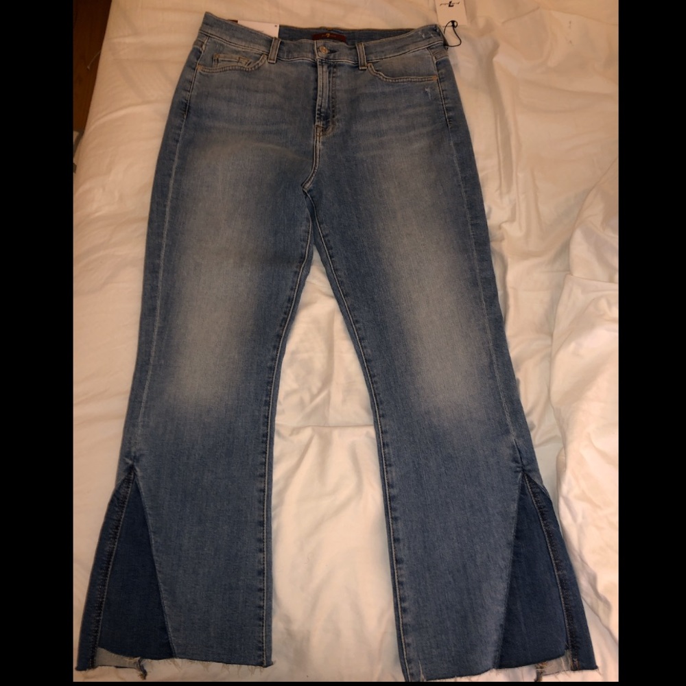 7 For All Mankind Slim Kick Cropped Jeans NWT